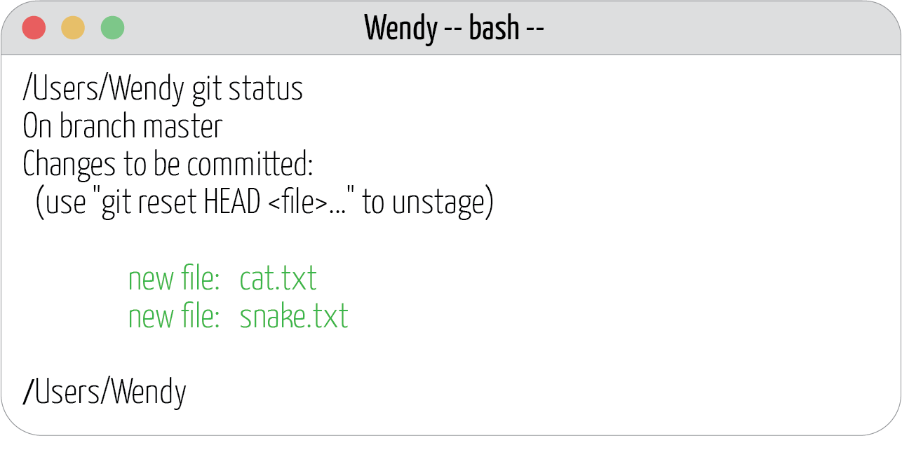 Image which shows how to run the git add command on the terminal